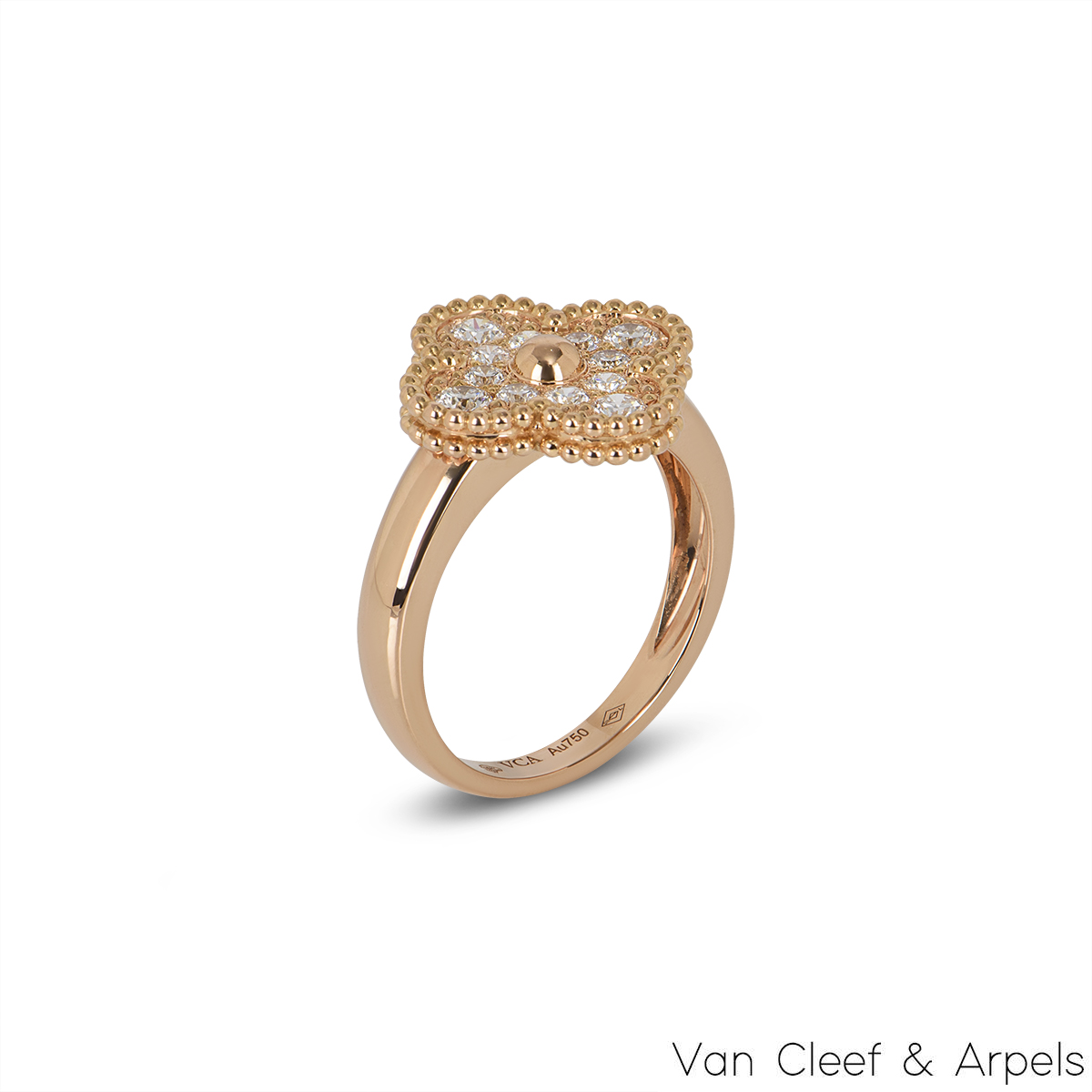 Authentic Van Cleef & Arpels Vintage Alhambra Ring #260-006
